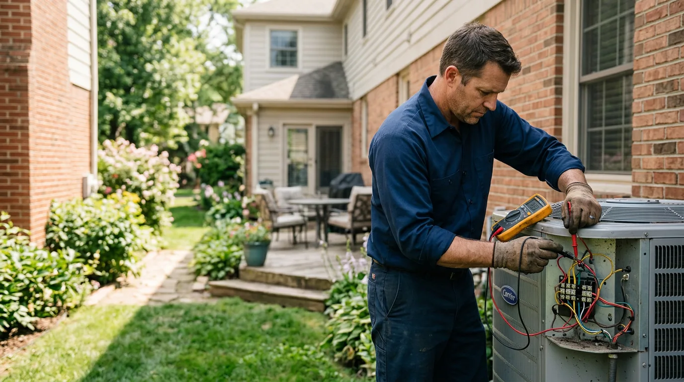 HVAC technician working near Mullin, TX